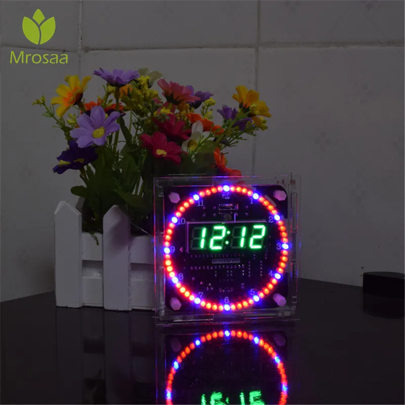 Hot sale Upgrade DIY DS1302 Light Control Rotation LED Electronic Clock Kit Board Rotating clock set Nightlight music Clocks
Hot sale Upgrade DIY DS1302 Light Control Rotation LED Electronic Clock Kit Board Rotating clock set Nightlight music Clocks