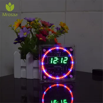 Hot sale Upgrade DIY DS1302 Light Control Rotation LED Electronic Clock Kit Board Rotating clock set Nightlight music Clocks
Hot sale Upgrade DIY DS1302 Light Control Rotation LED Electronic Clock Kit Board Rotating clock set Nightlight music Clocks