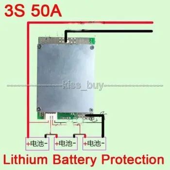 3S 50A BMS Protection PCB Board For Li-ion Lithium 18650 Battery cell W/ Balance
3S 50A BMS Protection PCB Board For Li-ion Lithium 18650 Battery cell W/ Balance