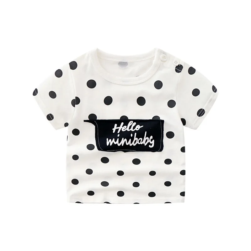 New Korean Kids Clothing Short-sleeved O-Neck Cotton Polka Dot Kids Girl T-Shirt Summer Casual Baby Tops
New Korean Kids Clothing Short-sleeved O-Neck Cotton Polka Dot Kids Girl T-Shirt Summer Casual Baby Tops