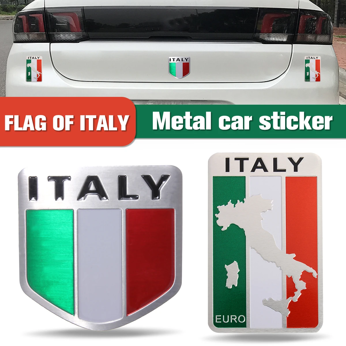 5cm x 5cm Auto Alloy Metal 3D Emblem Badge Racing Sports Decals Sticker For ITALY Italian Flag
5cm x 5cm Auto Alloy Metal 3D Emblem Badge Racing Sports Decals Sticker For ITALY Italian Flag