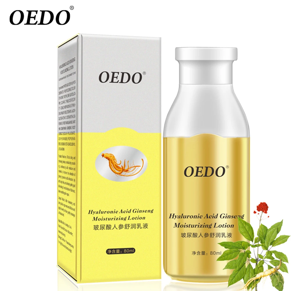 OEDO 80ml Hyaluronic Acid Ginseng Essence Moisturizing Lotion Emulsion Nourish Skin Whitening Anti-aging Acne Treatment Lotion
OEDO 80ml Hyaluronic Acid Ginseng Essence Moisturizing Lotion Emulsion Nourish Skin Whitening Anti-aging Acne Treatment Lotion
