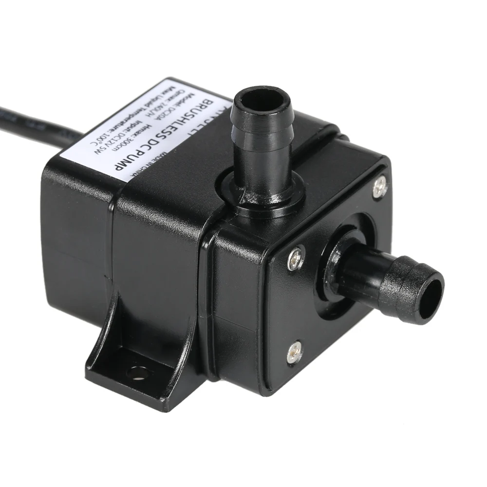 

Ultra-quiet Mini DC12V Micro Brushless Water Oil Pump Waterproof Submersible Fountain Aquarium Circulating 240L/H 5W Lift 3M