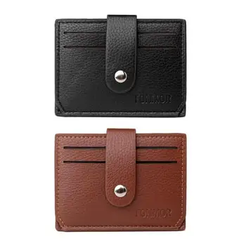 Fashion New Slim Credit Card Holder Black 2 Color Hasp Portable Mini Wallet Men's PU Leather ID Holders
Fashion New Slim Credit Card Holder Black 2 Color Hasp Portable Mini Wallet Men's PU Leather ID Holders