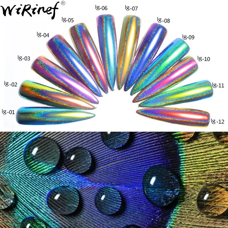 WiRinef New Peacock Charming Glitter Dust Chameleon Nail Powder 0.2g Pigment Mermaid Powder DIY Nail Manicure Decoration
WiRinef New Peacock Charming Glitter Dust Chameleon Nail Powder 0.2g Pigment Mermaid Powder DIY Nail Manicure Decoration