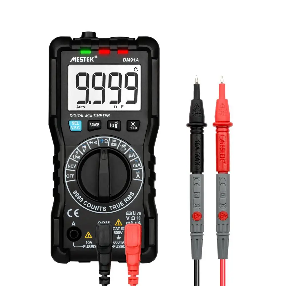 Adeeing DM91A Mini Digital Multimeter 9999 Counts Auto Range Tester Multimetre Multitester
Adeeing DM91A Mini Digital Multimeter 9999 Counts Auto Range Tester Multimetre Multitester