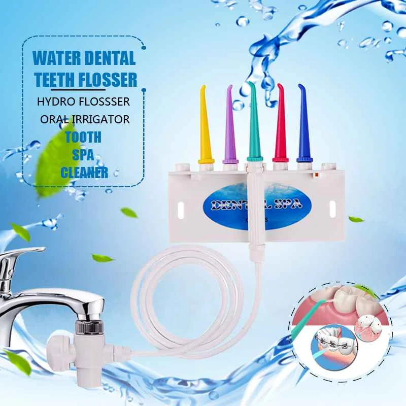Faucet Water Flosser Oral Irrigator Dental Flosser Dental Brush Tooth SPA Floss Water Jet Pick Water Dental Pick Oral Irrigation
Faucet Water Flosser Oral Irrigator Dental Flosser Dental Brush Tooth SPA Floss Water Jet Pick Water Dental Pick Oral Irrigation