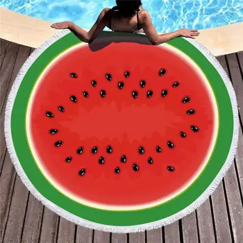 Summer Watermelon Round Beach Towel Tassel Tropical Fruit Lemon Strawberry Microfiber Towels Beach Bath Towels Toalla De Playa
Summer Watermelon Round Beach Towel Tassel Tropical Fruit Lemon Strawberry Microfiber Towels Beach Bath Towels Toalla De Playa
