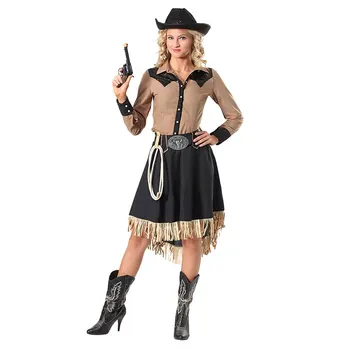 New Arrival Memune Western Cowgirl Party Adult Halloween Cosplay Costumes For Women
New Arrival Memune Western Cowgirl Party Adult Halloween Cosplay Costumes For Women