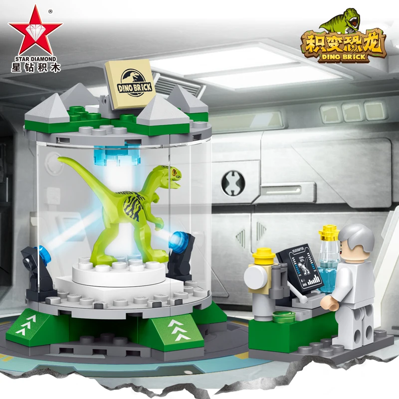 New Jurassic World laboratory Blocks Dinosaur Park Set Building Kits Blocks Raptor Model Bricks Toy Gift
New Jurassic World laboratory Blocks Dinosaur Park Set Building Kits Blocks Raptor Model Bricks Toy Gift