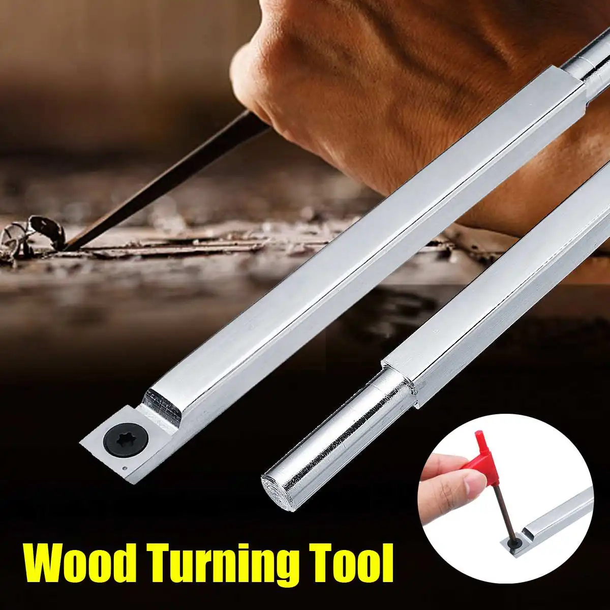 Wood Turning Tool Chisel Carbide Tip Lathe Tool Insert Cutter Handle Woodworking Tool DIY Wood Rotary Cutter Square Cutter
Wood Turning Tool Chisel Carbide Tip Lathe Tool Insert Cutter Handle Woodworking Tool DIY Wood Rotary Cutter Square Cutter
