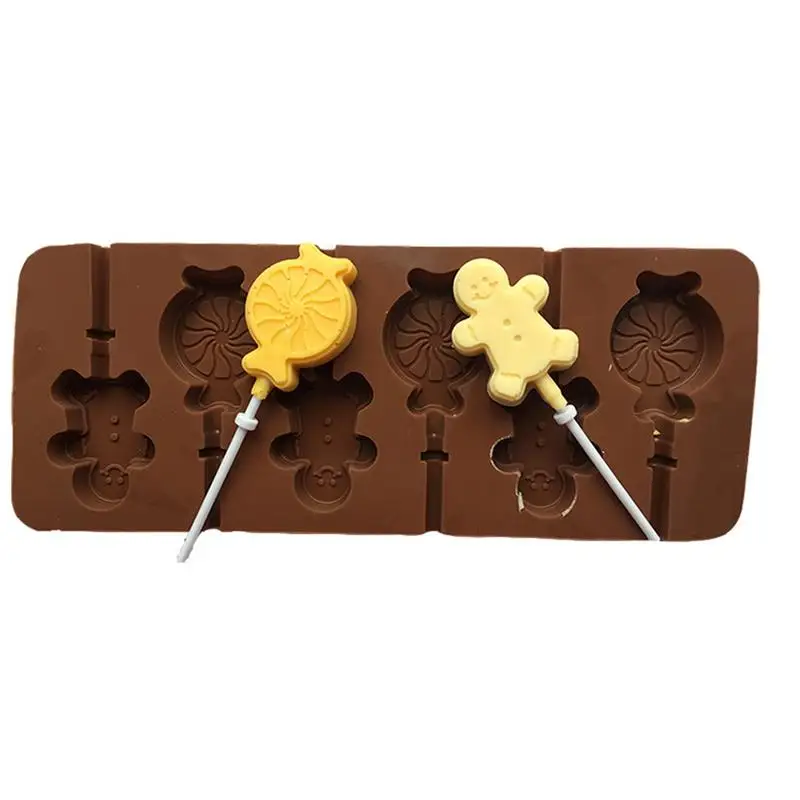 Six Candy Silicone Lollipop Mold Food Silicone Molds Chocolate Mould With 6pcs Original Sticks Fun Gifts Cake Decorating Tools
Six Candy Silicone Lollipop Mold Food Silicone Molds Chocolate Mould With 6pcs Original Sticks Fun Gifts Cake Decorating Tools