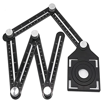 Adjustable Angle Ruler Drill Guide Glass Tile Tool Woodworking Gauge Measuring Tool Slide Ruler Foldable Ruler Protractor
Adjustable Angle Ruler Drill Guide Glass Tile Tool Woodworking Gauge Measuring Tool Slide Ruler Foldable Ruler Protractor