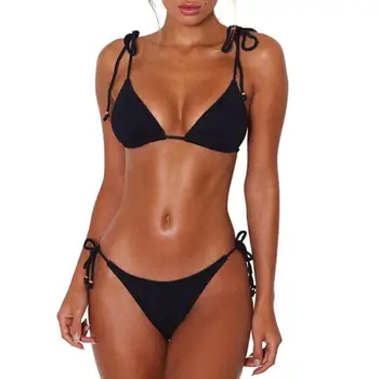 2019 Solid Color Sexy 2pcs Bikini Set Bathing Suit Women Summer Padded Swimwear Beach Bandage Split Swimsuit Biquini
2019 Solid Color Sexy 2pcs Bikini Set Bathing Suit Women Summer Padded Swimwear Beach Bandage Split Swimsuit Biquini