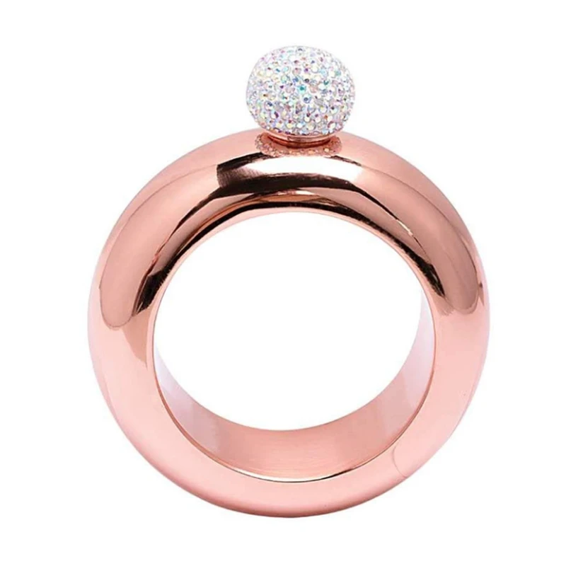Fashionable 3.5Oz Stainless Steel Bracelet Bangle Hip Flask Rhinestones Lid Alcohol Whiskey Drinkware Jewelry For Women
Fashionable 3.5Oz Stainless Steel Bracelet Bangle Hip Flask Rhinestones Lid Alcohol Whiskey Drinkware Jewelry For Women