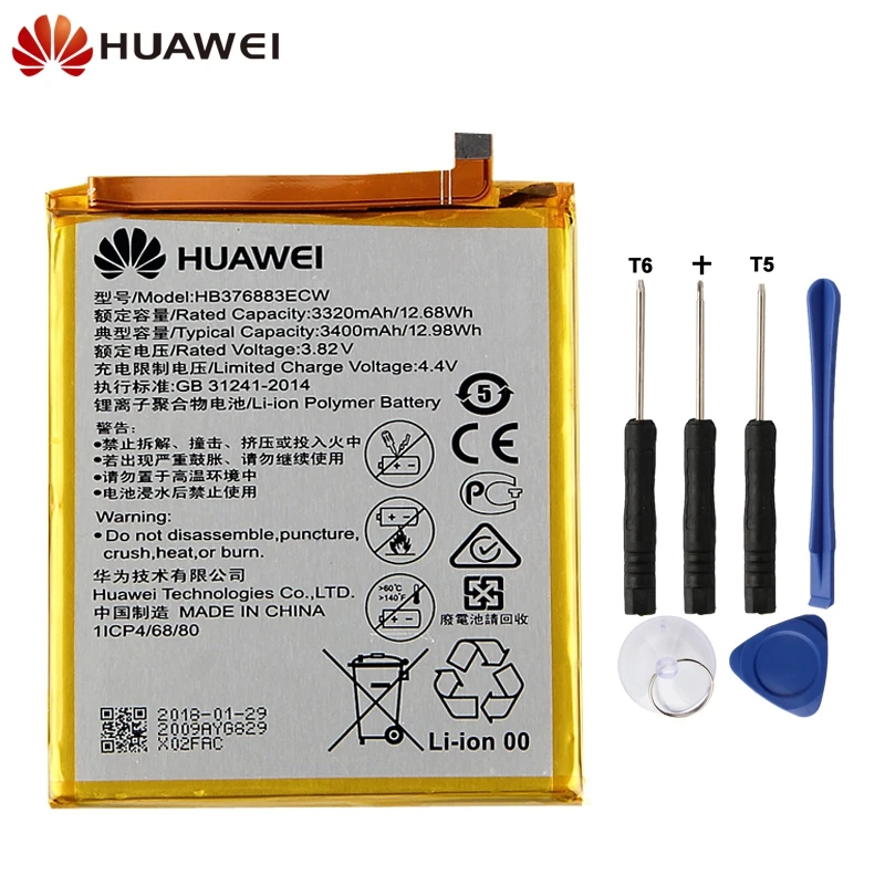 Original Replacement Phone Battery For Huawei P9 PLUS VIE-AL10 VIE-L09 VIE-L29 HB376883ECW Authenic Rechargeable Battery 3400mAh
Original Replacement Phone Battery For Huawei P9 PLUS VIE-AL10 VIE-L09 VIE-L29 HB376883ECW Authenic Rechargeable Battery 3400mAh