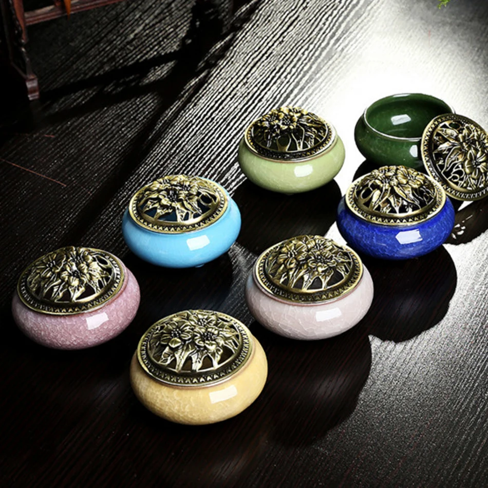 Ceramic Incense Burners Portable Porcelain Censer Buddhism Incense Holder Home Tea house Yoga Studio 2pcs Incense Gift
Ceramic Incense Burners Portable Porcelain Censer Buddhism Incense Holder Home Tea house Yoga Studio 2pcs Incense Gift