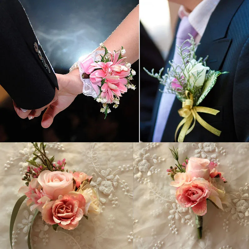 1pc 2019 Corsage Wrist Flower Rose Silk Ribbon Bride Corsage Hand Decorative Wristband Bracelet Curtain Band Clip Bouquet
1pc 2019 Corsage Wrist Flower Rose Silk Ribbon Bride Corsage Hand Decorative Wristband Bracelet Curtain Band Clip Bouquet
