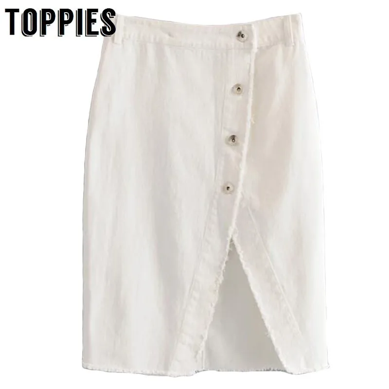 2019 High Waist White Denim Skirts Cowboy Slim Pencil Mini Skirt Front Split Sexy Streetwear Fur Edge Design
2019 High Waist White Denim Skirts Cowboy Slim Pencil Mini Skirt Front Split Sexy Streetwear Fur Edge Design