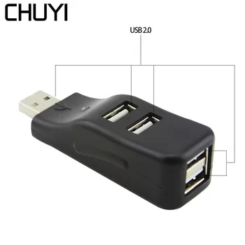 CHUYI 4 Ports USB Hub 2.0 USB Splitter Plug And Play High Speed USB 2.0 HUB Combo Adapter For Windows Laptop Desktop Card Reader
CHUYI 4 Ports USB Hub 2.0 USB Splitter Plug And Play High Speed USB 2.0 HUB Combo Adapter For Windows Laptop Desktop Card Reader