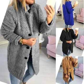 2019 Winter Faux Fur Coat For Women Long Sleeve Turn Down Collar Overcoat Female Cardigan Overcoat Feminino
2019 Winter Faux Fur Coat For Women Long Sleeve Turn Down Collar Overcoat Female Cardigan Overcoat Feminino