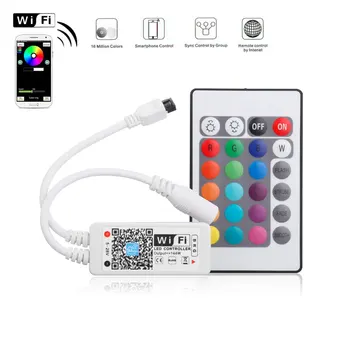 CLAITE LED Mini bluetooth WiFi RGB RGBW Controller 24Key IR Remote Controller for 3528 5050 LED Strip
CLAITE LED Mini bluetooth WiFi RGB RGBW Controller 24Key IR Remote Controller for 3528 5050 LED Strip