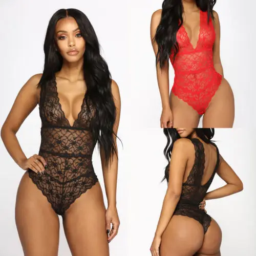 HIRIGIN Women Sexy Lingerie Lace Bodysuit Underwear Sleepwear Set Lady Night Hot Sleepwear
HIRIGIN Women Sexy Lingerie Lace Bodysuit Underwear Sleepwear Set Lady Night Hot Sleepwear