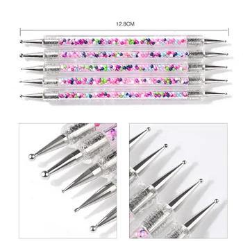 200sets 5pcs/set UV Gel Painting Drawing Nail Dot Point Dotting Pen Acrylic Caviar 2 Way Brush Manicure Tools new fashion
200sets 5pcs/set UV Gel Painting Drawing Nail Dot Point Dotting Pen Acrylic Caviar 2 Way Brush Manicure Tools new fashion