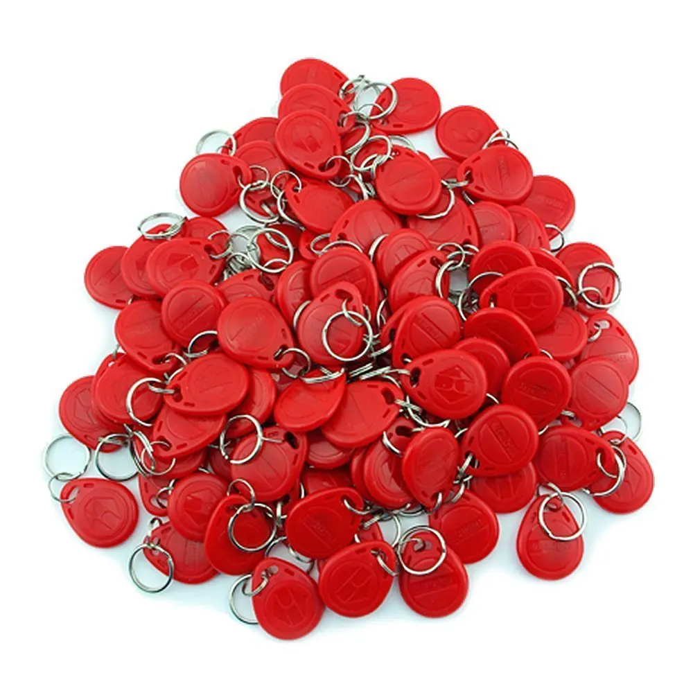 100Pcs 125khz EM4100 Keychains Wholesale NFC RFID Proximity ID Card Token Tags Key Keyfobs Red
100Pcs 125khz EM4100 Keychains Wholesale NFC RFID Proximity ID Card Token Tags Key Keyfobs Red