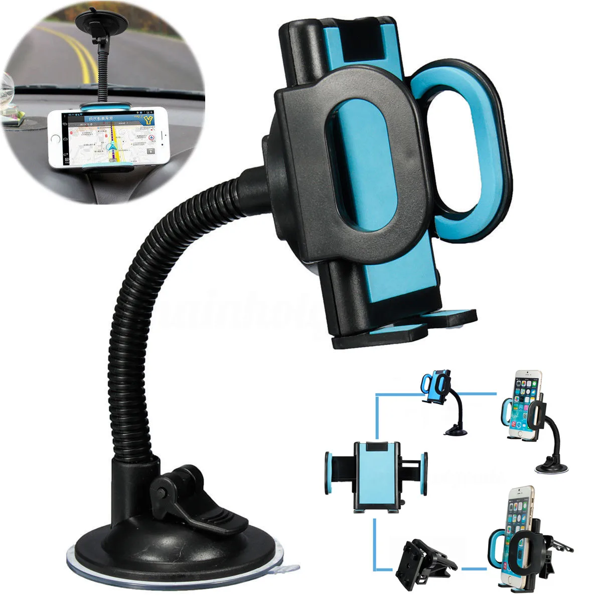 Universal 360 Degree Rotating Car Phone Holder Windshield Suction Air Vent Mobile Phone Holder Mount Stand For 4-7" Phone GPS
Universal 360 Degree Rotating Car Phone Holder Windshield Suction Air Vent Mobile Phone Holder Mount Stand For 4-7" Phone GPS