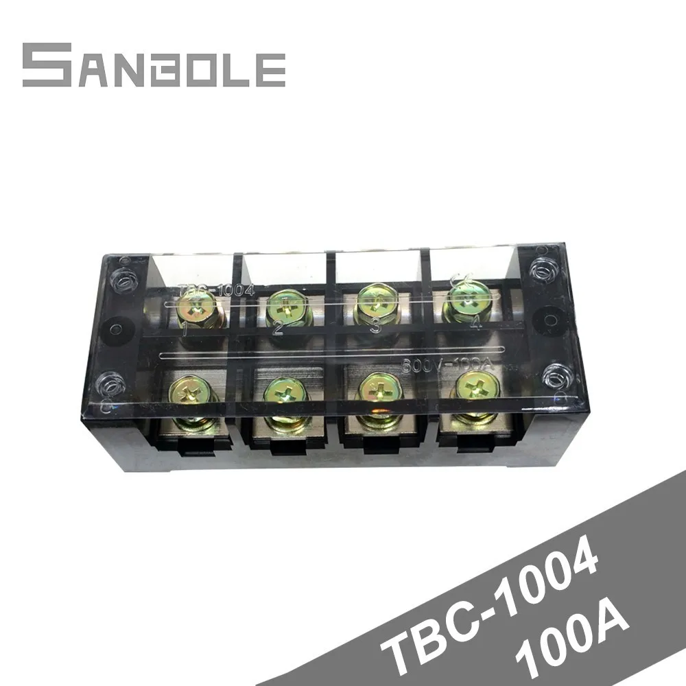 Terminal Block TBC-1004/TB-1004 Fixed Type 100A 600V 4 Position 0.5-25mm2 Connection Electrical Copper
Terminal Block TBC-1004/TB-1004 Fixed Type 100A 600V 4 Position 0.5-25mm2 Connection Electrical Copper