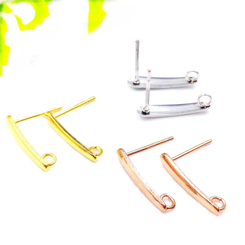 100pcs 316L Stainless Steel 3*15.5mm Elliptical Earring Pins with Hanging Rings DIY Earring Finding
100pcs 316L Stainless Steel 3*15.5mm Elliptical Earring Pins with Hanging Rings DIY Earring Finding