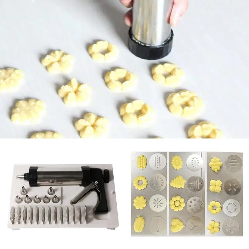 Cookies Press Cutter Baking Tools Stainless Steel Cylinder Extrusion Cookies Biscuit Press Cutter Baking Tool
Cookies Press Cutter Baking Tools Stainless Steel Cylinder Extrusion Cookies Biscuit Press Cutter Baking Tool