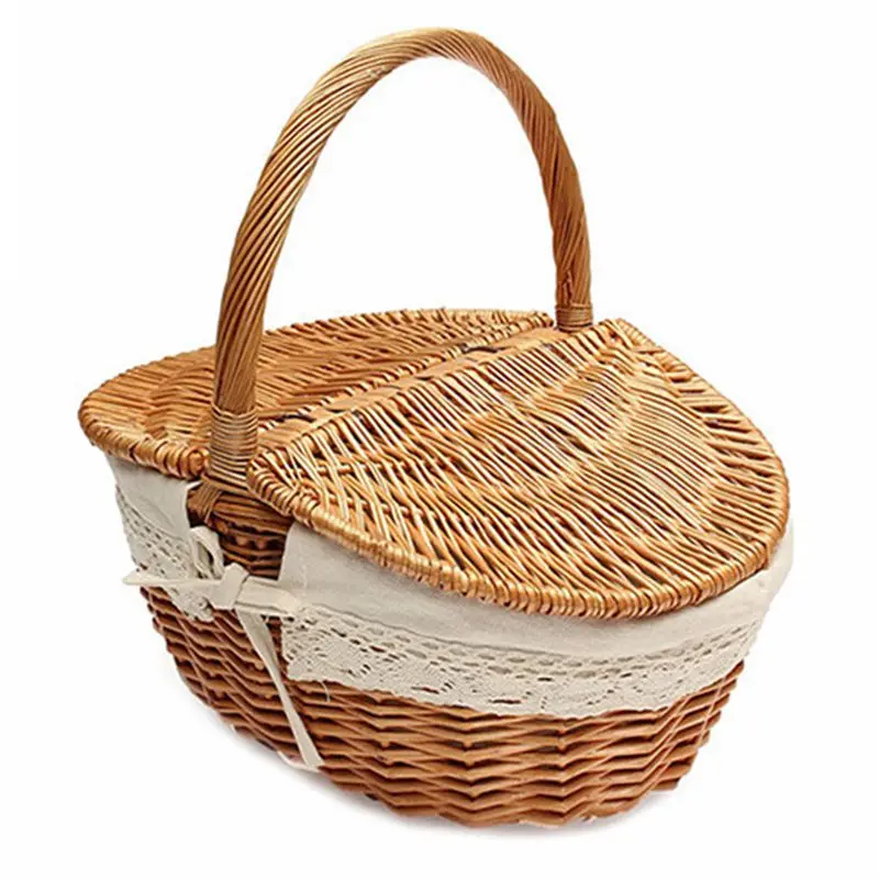 Wicker Basket Making English Country Style Camping Picnic Basket Shopping Storage Basket
Wicker Basket Making English Country Style Camping Picnic Basket Shopping Storage Basket