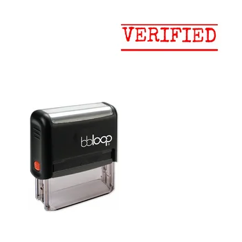 Bbloop 'VERIFIED' Self-Inking Office Stamp, Rectangular Typewriter Style
Bbloop 'VERIFIED' Self-Inking Office Stamp, Rectangular Typewriter Style