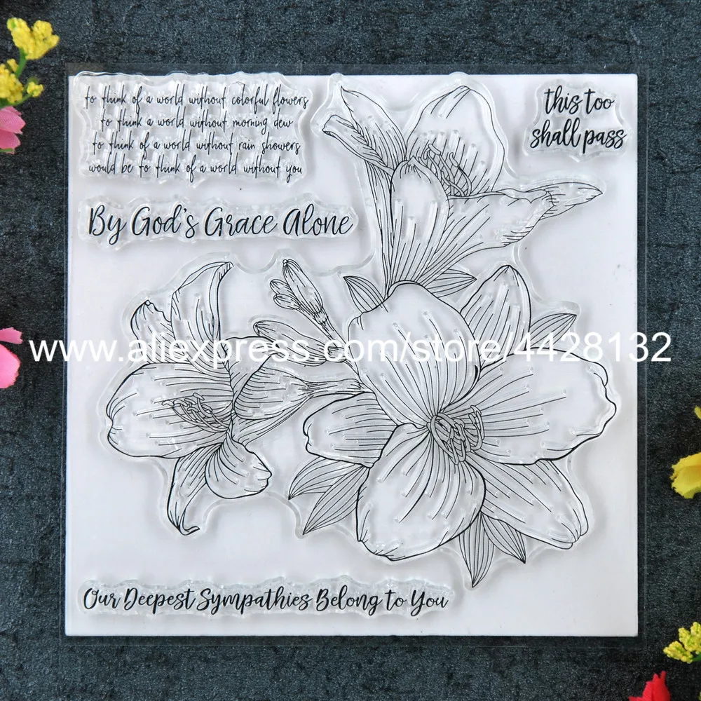 Flowers By God's Grace alone Scrapbook DIY photo cards rubber stamp clear stamp transparent stamp 11x11cm 9020220
Flowers By God's Grace alone Scrapbook DIY photo cards rubber stamp clear stamp transparent stamp 11x11cm 9020220