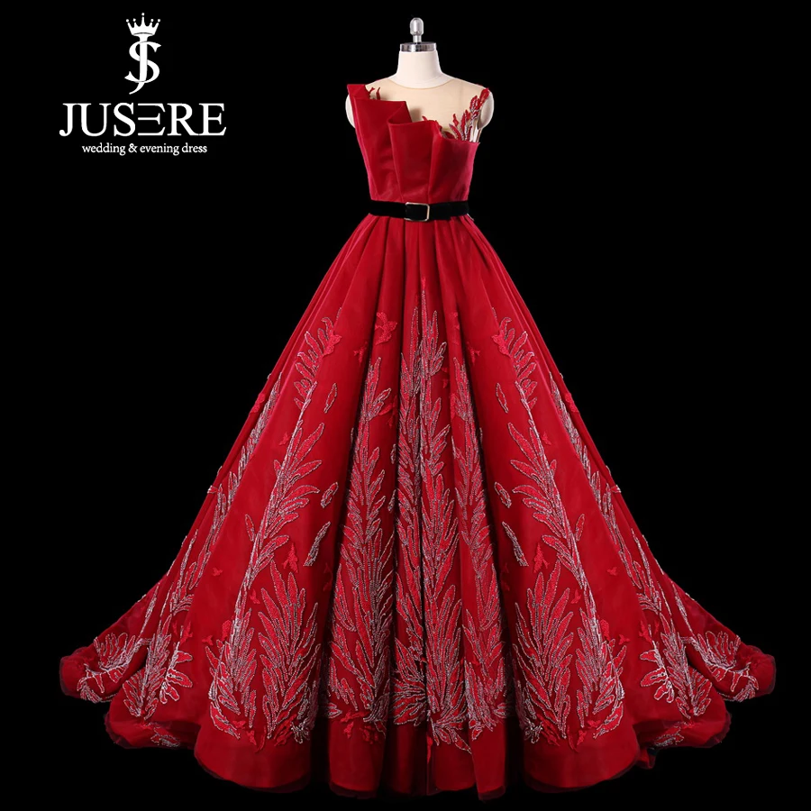 JUSERE Red Wedding Dress Hand Beaded Lace Embroidery Sweep Train Wedding Dresses Dress Vestido de festa
JUSERE Red Wedding Dress Hand Beaded Lace Embroidery Sweep Train Wedding Dresses Dress Vestido de festa