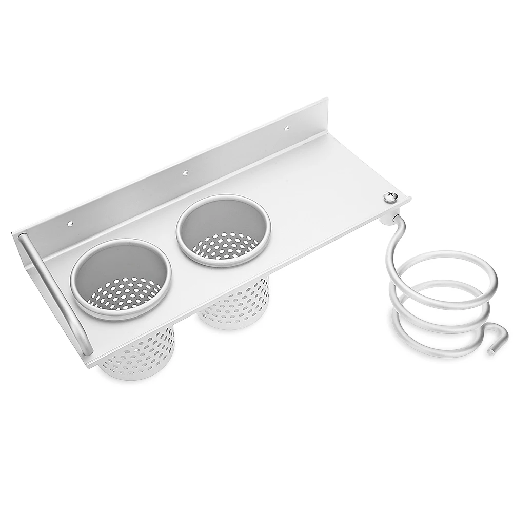 Multi-use Alumimum Hair Dryer Shelf Bathroom Storage Holder Comb Rack Wall Hanger with 2 Cups Wall Mounted Rack Toilet Shelf
Multi-use Alumimum Hair Dryer Shelf Bathroom Storage Holder Comb Rack Wall Hanger with 2 Cups Wall Mounted Rack Toilet Shelf