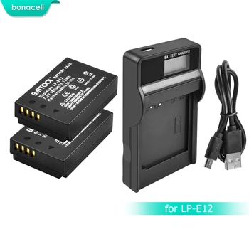 Bonacell 1800mAh LP-E12 LPE12 LP E12 Camera Battery+LCD Charger For Canon EOS M10 Kiss X7 Rebel SL1 EOS 100D DSLR Battery L10
Bonacell 1800mAh LP-E12 LPE12 LP E12 Camera Battery+LCD Charger For Canon EOS M10 Kiss X7 Rebel SL1 EOS 100D DSLR Battery L10