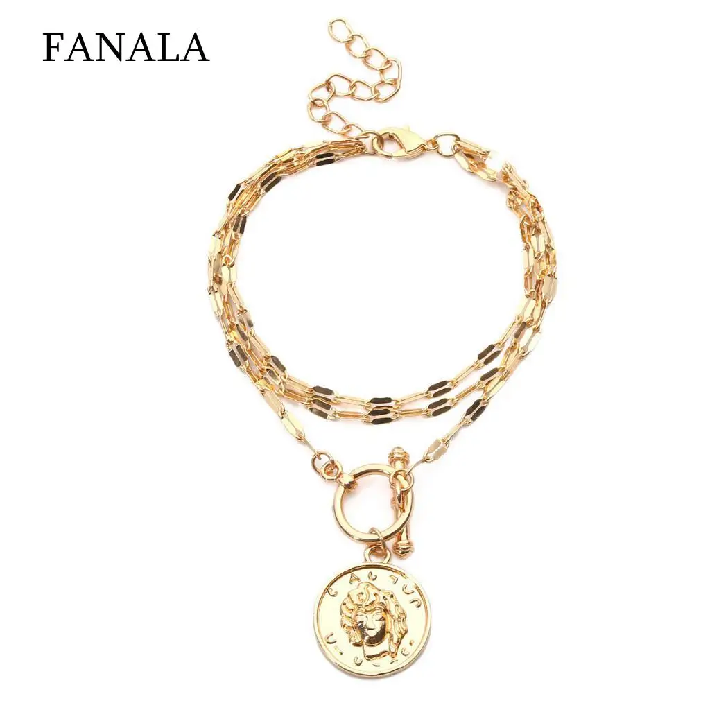 Women Fashion Casual Multilayer Alloy Pendant Chain Bracelets Link About 9g Casual, Party Gold,Silver Gifts
Women Fashion Casual Multilayer Alloy Pendant Chain Bracelets Link About 9g Casual, Party Gold,Silver Gifts