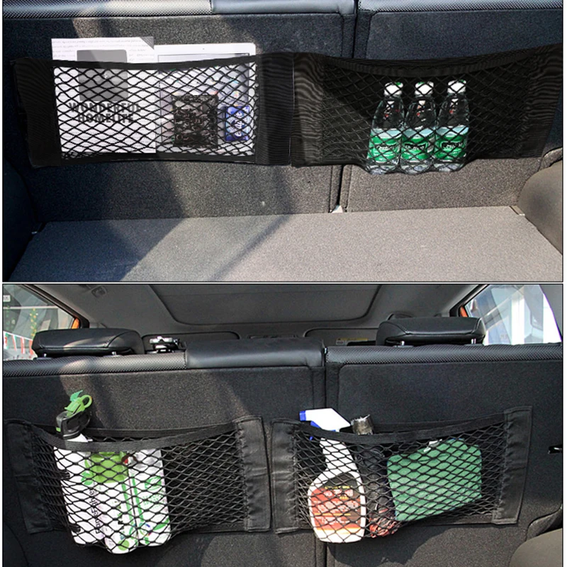 Black 50x25cm Car Trunk Storage Elastic String Net Mesh Bag Car Magic Tape Sticking Holder Pocket Organizer Car Accessories
Black 50x25cm Car Trunk Storage Elastic String Net Mesh Bag Car Magic Tape Sticking Holder Pocket Organizer Car Accessories