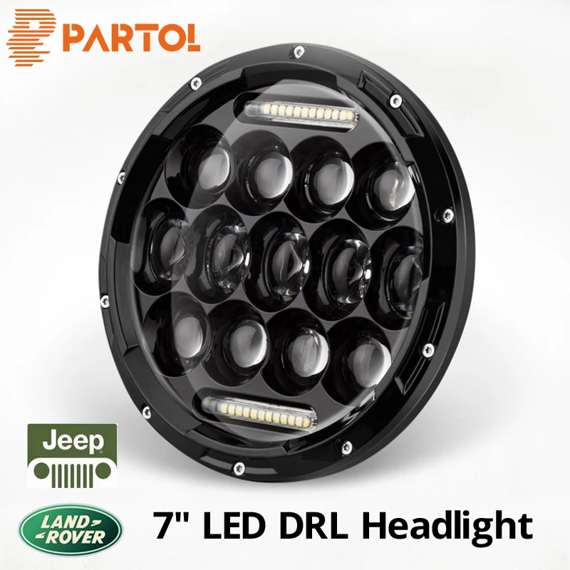 Partol 7inch 75W LED Headlight Car Led Driving Light Hi/Lo Beam DRL H4 H13 12V 6000K For Jeep Wrangler AM General Hummer Harley
Partol 7inch 75W LED Headlight Car Led Driving Light Hi/Lo Beam DRL H4 H13 12V 6000K For Jeep Wrangler AM General Hummer Harley