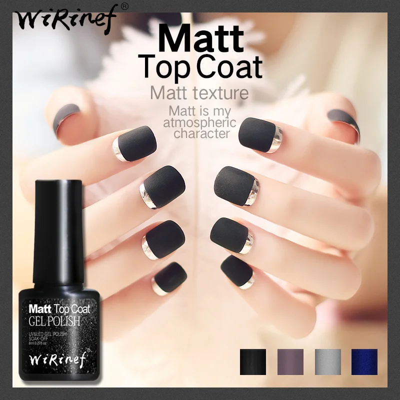 WiRinef Long Lasting Matte Top Coat UV Gel Lacquer Soak Off Gel Varnish Frosted Surface Permanent Gel Nail Polish Glue
WiRinef Long Lasting Matte Top Coat UV Gel Lacquer Soak Off Gel Varnish Frosted Surface Permanent Gel Nail Polish Glue