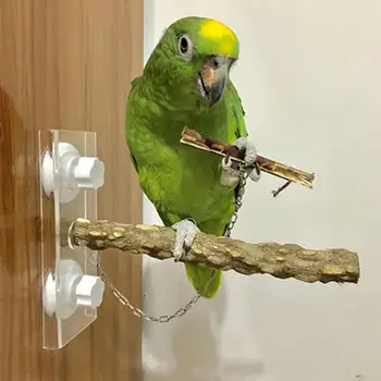 Wooden Bird Parrot Stand Holder Paw Grinding Perch Chew Pets Toys Hanging Cage With Sucker
Wooden Bird Parrot Stand Holder Paw Grinding Perch Chew Pets Toys Hanging Cage With Sucker