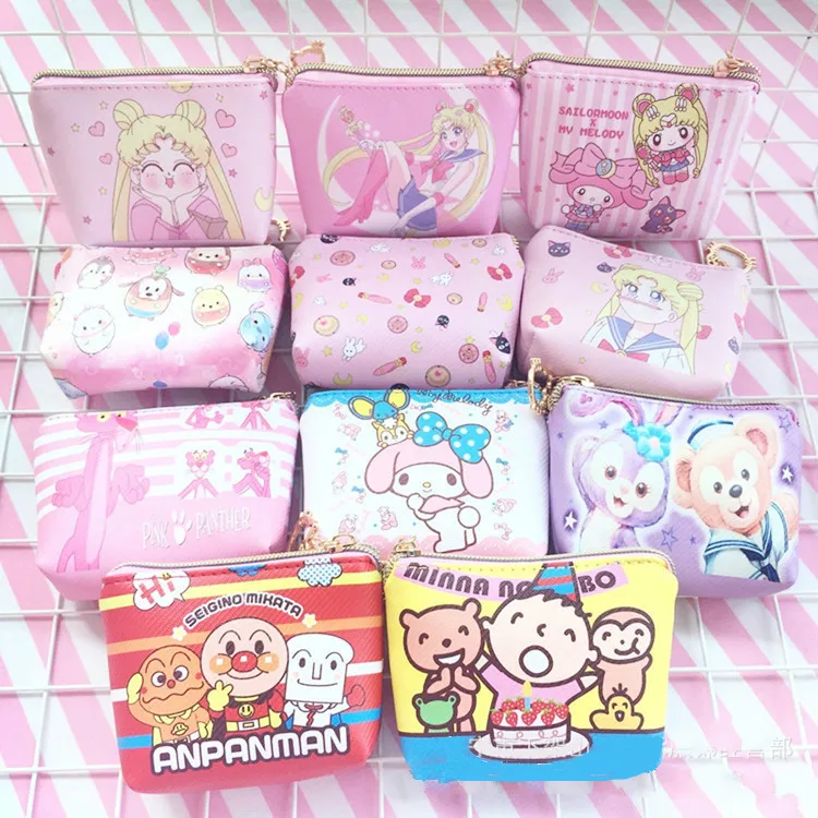 Kawai Girl Sailormoon Lovely Small Change Purse Pink Leopard Sakura Kitty Anpanman Duffy Bear Shelliemay Dog Stitch Mini bag
Kawai Girl Sailormoon Lovely Small Change Purse Pink Leopard Sakura Kitty Anpanman Duffy Bear Shelliemay Dog Stitch Mini bag