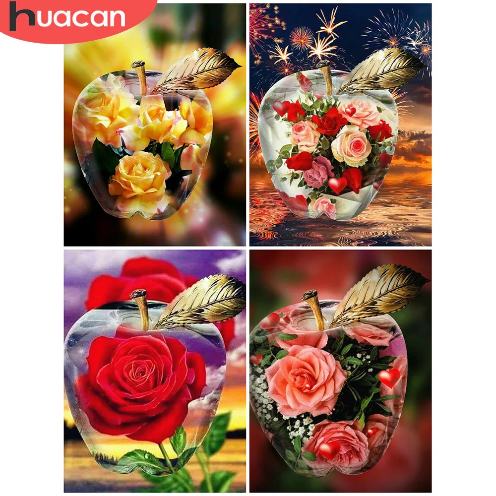 HUACAN 5D Diamond Painting Flower Full Square Diamond Mosaic Apple Diamond Embroidery Sale Rhinestone Picture Decor Home
HUACAN 5D Diamond Painting Flower Full Square Diamond Mosaic Apple Diamond Embroidery Sale Rhinestone Picture Decor Home
