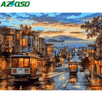 AZQSD DIY Painting By Numbers Street Hand painted Canvas Painting Home Wall Art Picture For Living Room Unique Gift K029
AZQSD DIY Painting By Numbers Street Hand painted Canvas Painting Home Wall Art Picture For Living Room Unique Gift K029