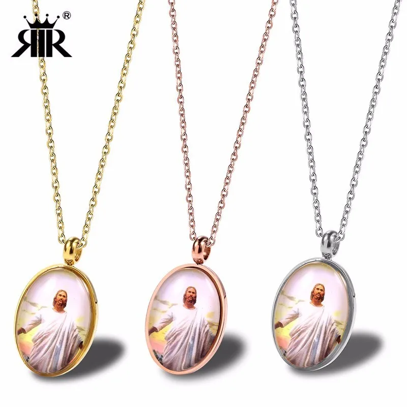 RIR Stainless Steel Gold Oval Border Jesus Pendant Necklace Religious Gospel Belief Christian Jewellery Necklaces
RIR Stainless Steel Gold Oval Border Jesus Pendant Necklace Religious Gospel Belief Christian Jewellery Necklaces