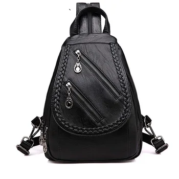 2019 Fashion Double Zipper Women Backpack PU Leather Backpacks Ladies School Shoulder Bags for Teenage Girls Travel Back Pack
2019 Fashion Double Zipper Women Backpack PU Leather Backpacks Ladies School Shoulder Bags for Teenage Girls Travel Back Pack