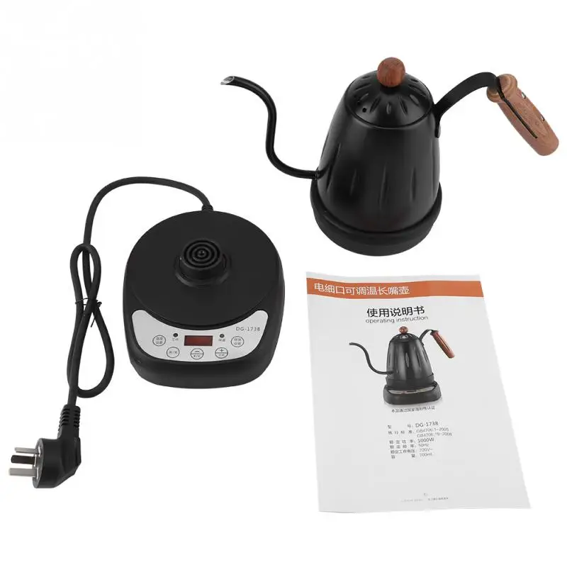Electric Kettle Variable Temperature Digital Pour Over Coffee Gooseneck Kettles 220V Chaleira Stainless Steel Jug Pour Over Kett
Electric Kettle Variable Temperature Digital Pour Over Coffee Gooseneck Kettles 220V Chaleira Stainless Steel Jug Pour Over Kett